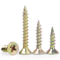 Warna Zink Cross Recessed Countersunk Head Tapping Screws